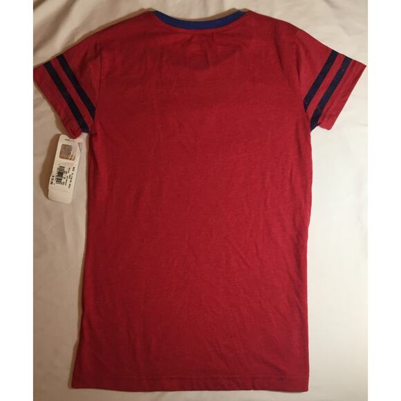 NFL Teams Apparel New York Giants T-Shirt Girl's XL (14/16) Red Short Sleeve - Picture 3 of 3